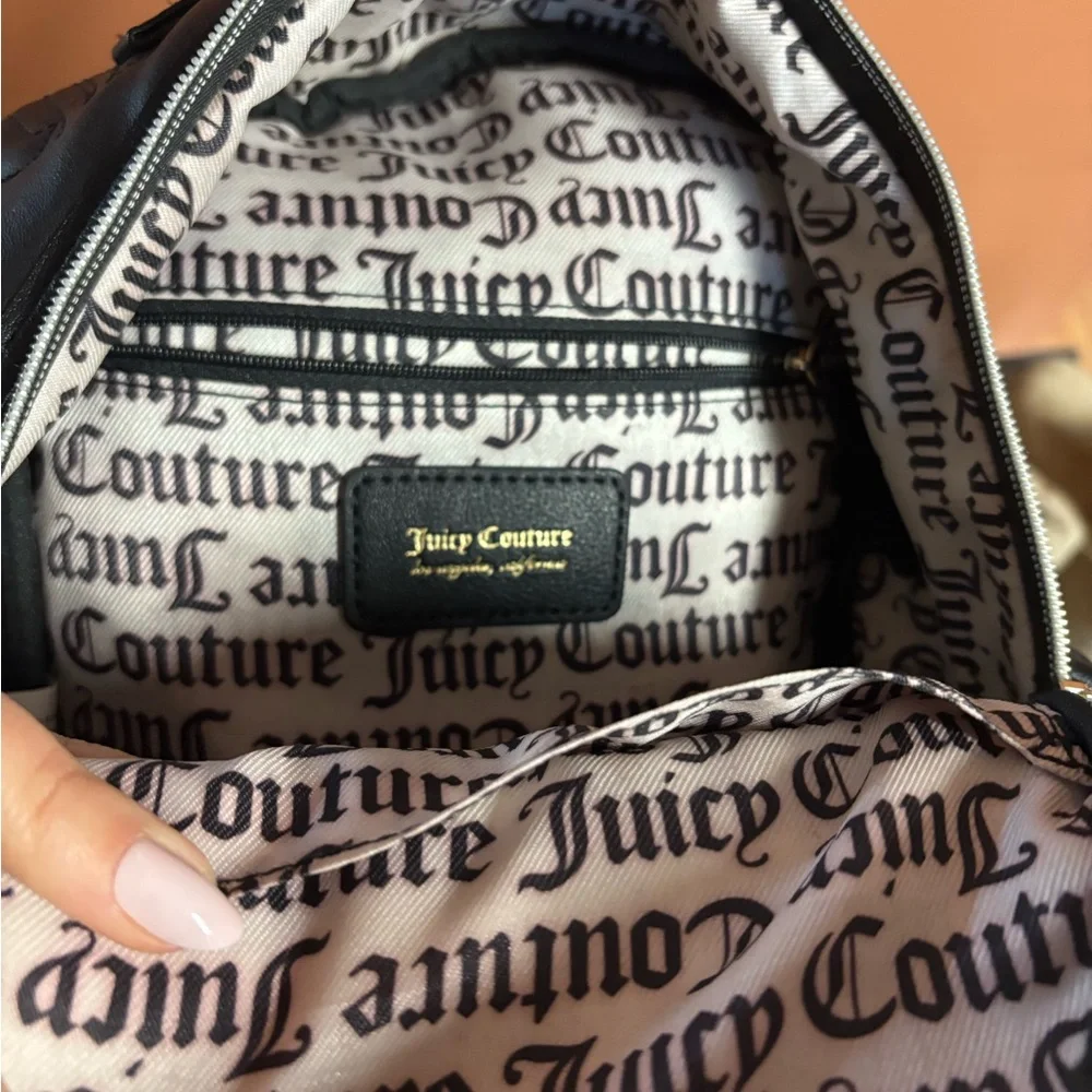 Juicy Couture Quilted Black Backpack - Picture 3 of 5